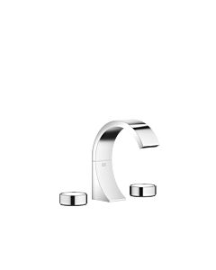 Dornbracht Cyo three-hole fitting 20710811-00 for washbasin, projection 133mm, with waste fitting, chrome