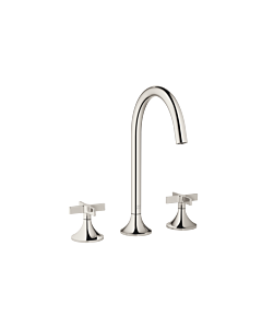 Dornbracht Vaia Dreiloch-Armatur 20713809-08 für Waschtisch, mit Ablaufgarnitur, platin