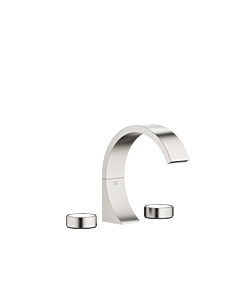 Dornbracht Cyo three-hole fitting 20713811-06 for washbasin, projection 167mm, with waste fitting, matt platinum