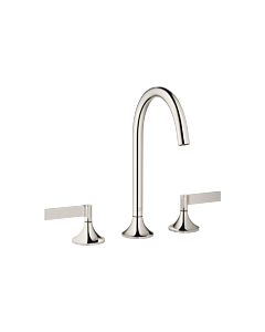 Dornbracht Vaia three-hole tap 20713819-08 for washbasin, with waste set, platinum