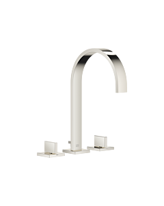 Dornbracht Mem Waschtisch-Dreiloch-Armatur 20715782-08 mit Ablaufgarnitur, platin