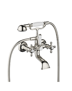 Dornbracht Madison Wannen-Zweigriff-Armatur 25023360-08 mit Brausegarnitur, platin