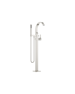 Dornbracht Cyo single-lever bath mixer 25863811-06 free-standing, with standpipe, hose shower set, matt platinum