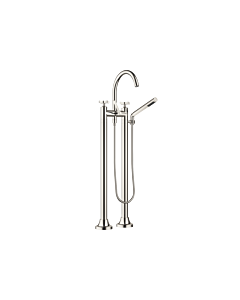 Dornbracht Vaia Wannen-Zweiloch-Armatur 25943809-08 freistehend, mit Brausegarnitur, platin