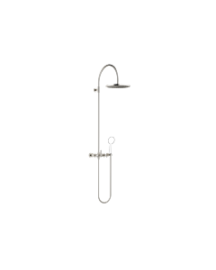 Ensemble de douche Dornbracht 26622892-06 avec mitigeur de douche à deux poignées, douchette, platine brossé