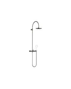 Dornbracht Tara . Shower set 26632892-99 with two-hand shower mixer, projection of standing shower 420 mm, dark platinum matt