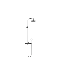 Dornbracht Tara . Shower set 26633892-33 with two-hand shower mixer, projection of standing shower 420 mm, matt black