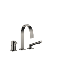 Dornbracht Mem mélangeur de bain 3 trous 27412782-99 pour installation bord de baignoire / bord de carrelage, platine foncé mat