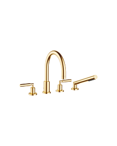 Dornbracht Tara. Vierloch-Wannenmischer 27512882-28 Wannenrand/Fliesenrandmontage, messing gebürstet