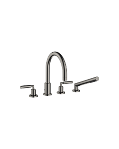 Dornbracht Tara. Vierloch-Wannenmischer 27512882-99 Wannenrand/Fliesenrandmontage, Dark Platinum matt