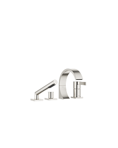 Dornbracht Cyo four-hole bath fitting 27632811-06 for bath edge/tile edge installation, matt platinum