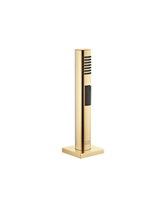 Dornbracht Spülbrausegarnitur 27722970-28 mit eckiger Rosette, messing gebürstet