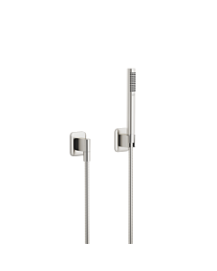 Dornbracht Lissè hose shower set 27802845-06 with individual rosettes, matt platinum
