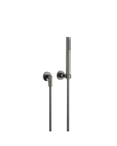 Dornbracht Tara . Hose shower set 27802892-99 with hand shower, dark platinum matt