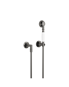 Dornbracht Madison Flair Brausegarnitur 27803371-99 mit Einzelrosetten, Dark Platinum matt