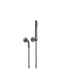 Dornbracht Vaia hand shower set 27808809-99 single escutcheons, with hand shower, dark platinum mat