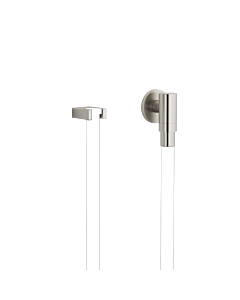 Dornbracht Water Modules wall connection elbow 27820979-06 with hose holder, with single rosette, matt platinum
