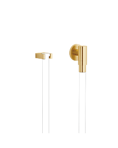 Dornbracht Water Modules wall connection elbow 27820979-28 with hose holder, with single rosette, brushed brass