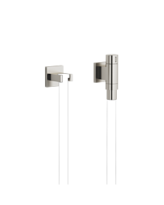Dornbracht Water Modules wall connection elbow 27821979-06 with hose holder, with single rosette, matt platinum