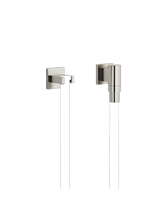 Dornbracht Water Modules wall connection elbow 27822979-06 with hose holder, with single rosette, matt platinum