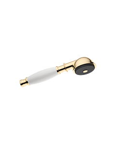 Dornbracht Madison Handbrause 28002970-090010 Metall, Porzellangriff weiß, messing