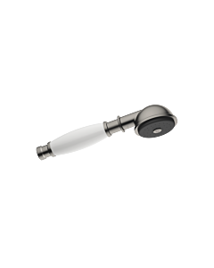 Dornbracht Madison Handbrause 28002970-990010 Metall, Porzellangriff weiß, Dark Platinum matt