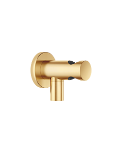 Dornbracht Meta wall connection elbow 28490660-28 2000 / 2 &quot;, shower outlet 3/8&quot;, with shower holder, brushed brass