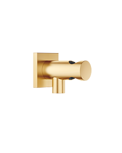 Dornbracht Wandanschlussbogen 28490970-28 mit integriertem Brausehalter, messing gebürstet