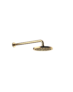 Dornbracht 28649970-28 with wall connection, projection 450 mm, Ø 220 mm, brushed brass