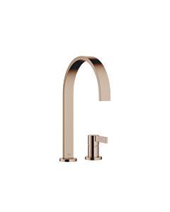Robinet de cuisine à deux trous 32815682-42 pour évier, avec rosaces simples, saillie 241 mm Dornbracht bronze MEM