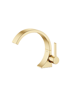 Dornbracht Cyo single lever mixer 33525811-28 for washbasin, projection 177mm, without waste set, brushed brass