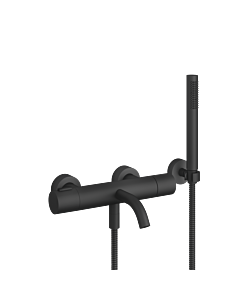 Dornbracht Meta thermostat de Dornbracht 34234979-33 pour montage mural, avec meuble, noir mat