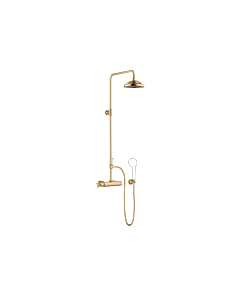 Dornbracht Madison Duschgarnitur 34459360-28 mit Brause-Thermostat, Ausladung Standbrause 420 mm, messing gebürstet