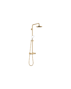Dornbracht shower set 34459979-28 with shower thermostat, standing shower projection 450 mm, brushed brass