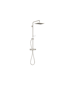 Dornbracht Symetrics shower set 34459980-06 with shower thermostat, projection standing shower 450 mm, platinum matt