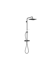 Dornbracht Symetrics shower set 34459980-33 with shower thermostat, projection of standing shower 450 mm, black matt