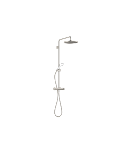 Dornbracht shower set 34460979-08 with shower thermostat, projection standing shower 450 mm, platinum