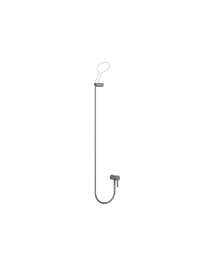 Dornbracht shower set 36002970-99 with integrated shower connection and hand shower set, dark platinum matt