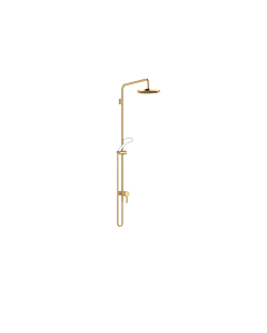 Dornbracht shower set 36112970-28 with single lever shower mixer, projection of standing shower 450 mm, brushed brass
