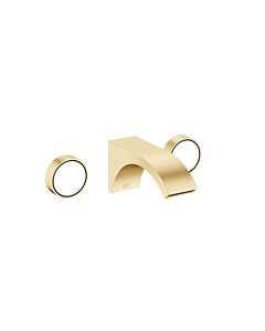 Dornbracht Cyo three-hole wall fitting 36707811-28 for washbasin, projection 160mm, without waste fitting, brushed brass