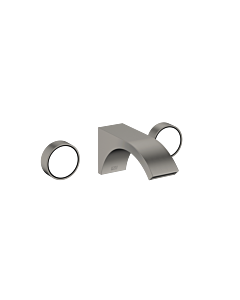 Dornbracht Cyo three-hole wall fitting 36707811-99 for washbasin, projection 160mm, without waste set, dark platinum matt