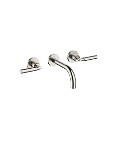 Dornbracht Tara . Finish set 36707882-06 for wall-mounted basin mixer, without waste set, 160 mm, matt platinum