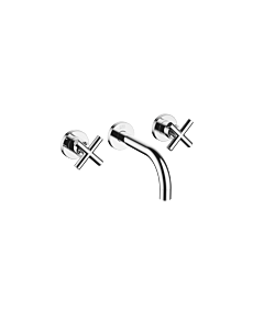 Dornbracht Waschtisch-Wandbatterie Tara. 367078920 chrom, Ausladung 160 mm, Kreugriffe