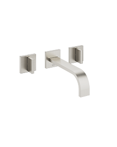 Dornbracht Mem Fertigmontageset 36712782-06 für Waschtisch-Zweigriff-Wandarmatur, ohne Ablaufgarnitur, platin matt