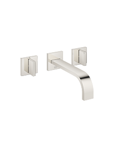 Dornbracht Mem Fertigmontageset 36712782-08 für Waschtisch-Zweigriff-Wandarmatur, ohne Ablaufgarnitur, platin