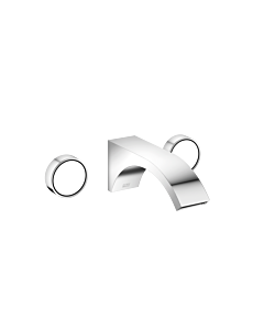 Dornbracht Cyo three-hole wall fitting 36712811-00 for washbasin, projection 190mm, without waste set, chrome