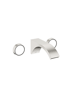 Dornbracht Cyo three-hole wall fitting 36712811-06 for washbasin, projection 190mm, without waste set, matt platinum