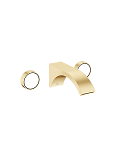 Dornbracht Cyo three-hole wall fitting 36712811-28 for washbasin, projection 190mm, without waste fitting, brushed brass