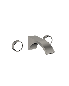 Dornbracht Cyo three-hole wall fitting 36712811-99 for washbasin, projection 190mm, without waste set, dark platinum matt