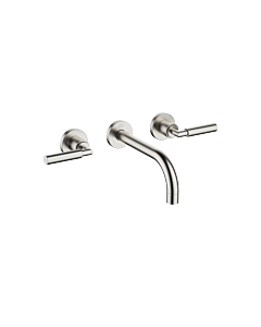 Dornbracht Tara . Finish set 36712882-06 for wall-mounted basin mixer, without waste set, 190 mm, matt platinum